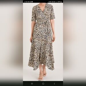 Chicos floral wrap dress 4 xxl